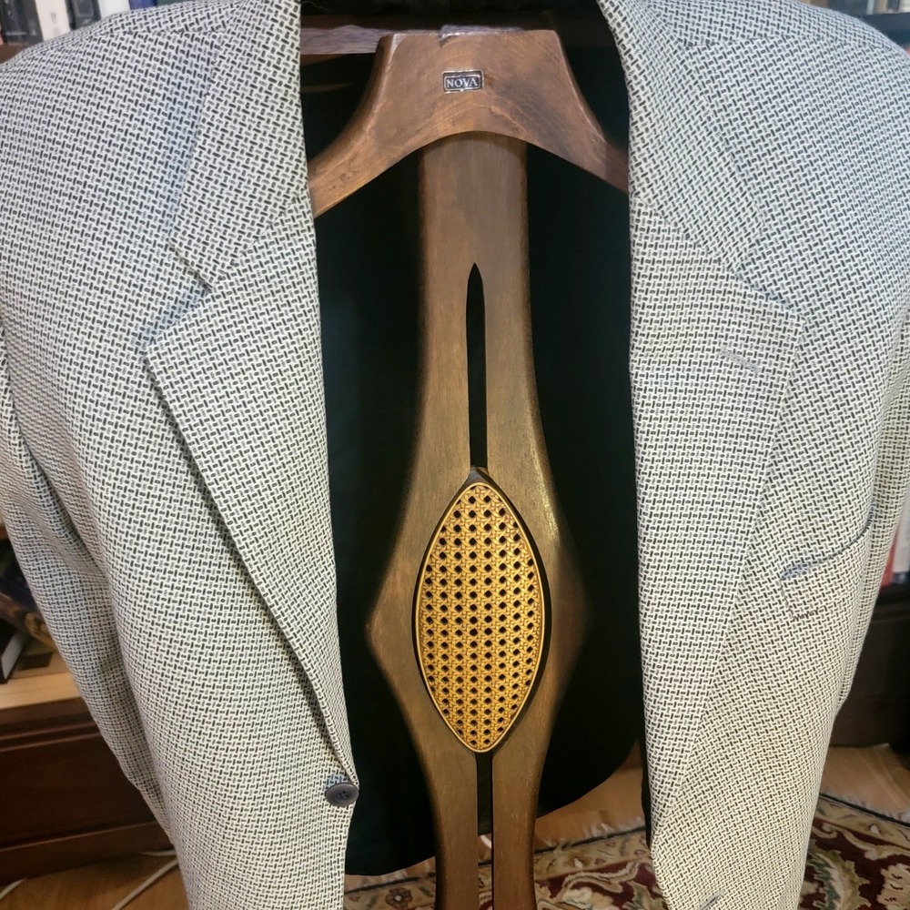Bachpach Mens Sport Coat Made in Canada Blazer Business attire 48R Tweed Wool
